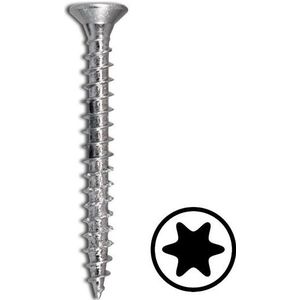 Voldraadschroef Verzinkt 4x20mm Torx 20 - Doos 200 stuks