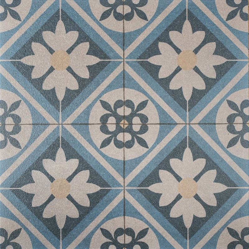 Tuintegel Designo Mosaic Blue 60x60x3cm Gardenlux