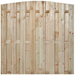 Tuinscherm met toog 180x180cm - 18 planks