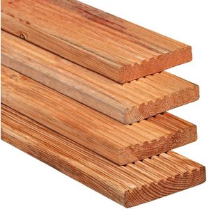 Vlonderplank Red Class Wood 2.8x14.5x500cm Glad Geschaafd