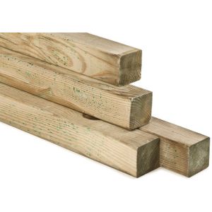 Schuttingpaal Geïmpregneerd hout 8.8x8.8x200cm ACTIE