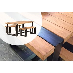 Stagecaptain Hirschgarten Bierzeltgarnitur für Balkon 117 cm Natur 2x Set Stagecaptain Hirschgarten Bierzeltgarnitur für Balkon 117 cm Natur 2x Set