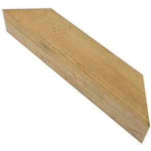 Schuine Schoor Lariks Douglas 15x15x75cm Bezaagd