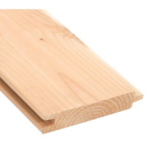 Lariks Douglas Blokhutprofiel 2.8x19.5x400cm Extra hoog - Geschaafd
