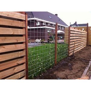 Trellisscherm - Gegalvaniseerd Staal - 180x180 cm - Maaswijdte 15 cm