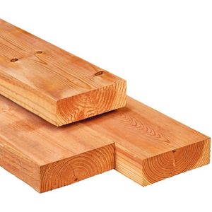 Red Class Wood Ligger 6.5x14x300cm in Lariks Douglas kleur