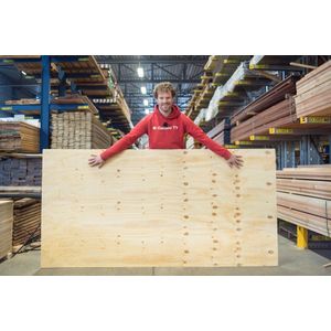 Underlayment Plaat - 244x122cm - Dikte 9 mm - Geschikt voor Timmeren van Wanden