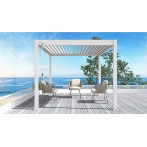 Aluminium overkapping Toronto Wit 300x300x255cm - Vrijstaand
