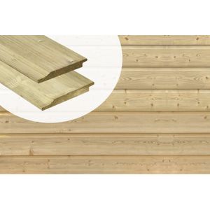 Rabat Halfhouts Geïmpregneerd Vuren 1.8x14.4x420cm