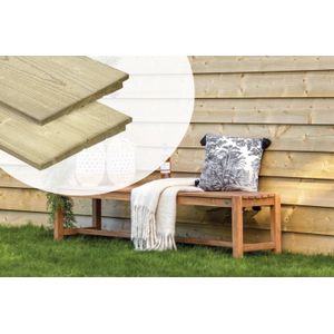 Zweeds rabat Scandinavisch vuren 1.1-2.2x19.5x240cm Groen Geïmpregneerd