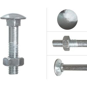 Slotbout Verzinkt M10 x 50 mm - Doos 100 stuks