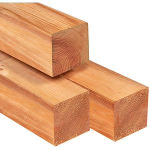 Red Class Wood staander Gelamineerd 12x12x300cm in Lariks Douglas kleur