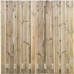 Tuinscherm Haaksbergen groen geïmpregneerd 21-planks 180x180cm