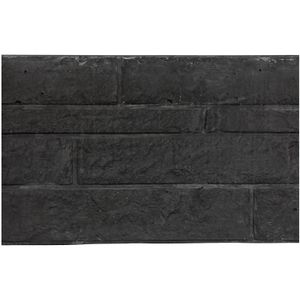 Betonplaat Rotsmotief Antraciet 4.8x36x180cm voor Sleufpaal beton