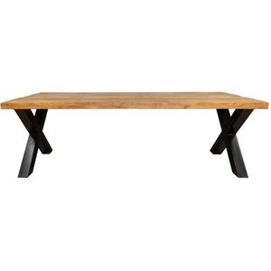 Eetkamertafel Sanne - Eettafel zwart - Eettafel mangohout 200 cm