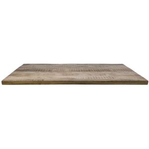 Rechthoekig tafelblad Portland - 200x100x5 - Naturel - Mangohout
