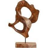 Donato Sculpture - Sculpture in teak, unique organic shape, 30x20x60 cm