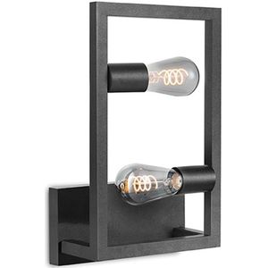 LABEL51 Wandlamp Quadrato - Zwart - Metaal