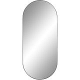 Jersey Mirror Oval - Oval mirror with black frame 35x80 cm