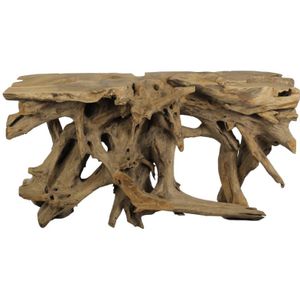 Sidetable - 150x40x80 - naturel - Teak wortelhout