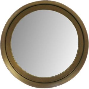 Wandspiegel Fletcher Rond - ø20 - antique gold - Ijzer/glas