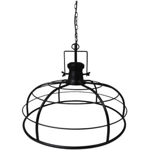 HSM Collection-Hanglamp Crown-ø60x43-Zwart-Metaal