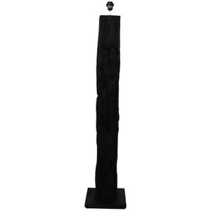 Vloerlamp Nature Vierkant - 30x30x145 - Zwart - Teak