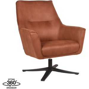 LABEL51 Fauteuil Tod - Cognac - Microfiber