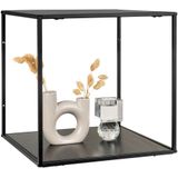 Vita Wallshelf - Shelf with black frame and black shelves 36x36x36 cm