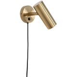 Paris Wall Lamp - Lamp in brass with a 190 cm fabric cord Bulb: GU10/5W LED IP20