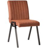 LABEL51 Eetkamerstoel Matz - Cognac - Microfiber