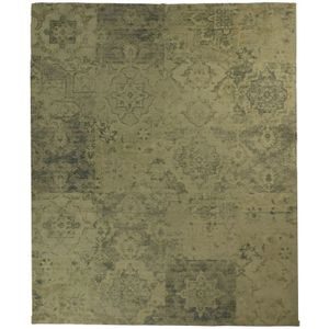 Vloerkleed Patchwork - 120x180 - Beige/geel/groen/blauw - Polyester