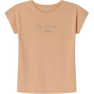 Pepe Jeansvoor meisjes. PG503152 Nuria N oranje T-shirt (10años= 140cm), Casual, Katoen, Korte mouwen, Duurzaam, kinderkleding
