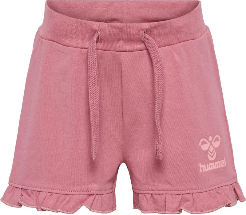 hummel - hmlTALYA RUFFLE SHORTS - Korte Broek - Bumblebee® Logo - Jersey Stof