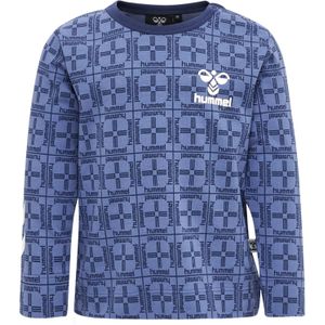 Hummel - Check - T-shirt - Lange Mouwen - Biologisch Katoen - All-over Print