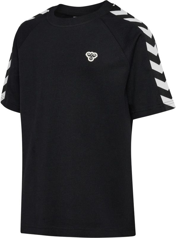 Hummel - Shirt - Zwart/Wit - Jersey - Halve Mouw - Losse Pasvorm