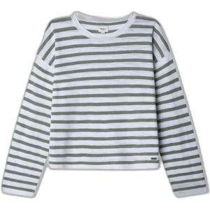 Pepe Jeansvoor meisjes. PG701106 Alina trui groen (10años= 140cm), Casual, Katoen, kinderkleding