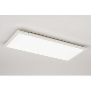 Platte witte led plafondlamp met hoge lichtopbrengst
