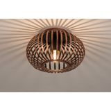 Sfeervolle plafondlamp voorzien van een warme roodkoperen kleur.