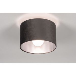 Lumidora Plafondlamp 30912 - E27 - Zwart - Grijs - Antraciet Donkergrijs - Metaal - ⌀ 25 cm