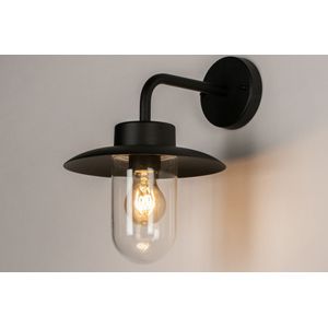 Stallamp zwart voor buiten