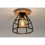 Lumidora Plafondlamp 73506 - E27 - Zwart - Metaal - ⌀ 25 cm