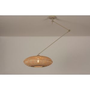 Lumidora Hanglamp 31231 - E27 - Bruin - Beige - Naturel - Zand - Metaal