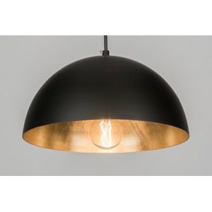 Lumidora Hanglamp 72495 - E27 - Zwart - Goud - Metaal - 30.5 cm