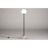 Lumidora Vloerlamp 74152 - E27 - Zwart - Wit - Metaal - 19 cm