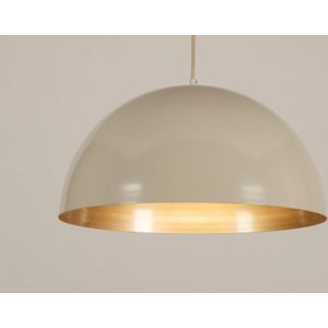 Lumidora Hanglamp 75050 - E27 - Goud - Beige - Zand - Metaal - ⌀ 50 cm