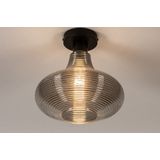 Lumidora Plafondlamp 31120 - E27 - Zwart - Grijs - Metaal - 25 cm