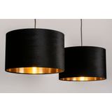 Lumidora Hanglamp 30930 - 2 Lichts - E27 - Zwart - Goud - Metaal