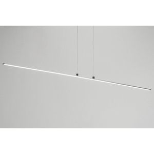 Bureau led hanglamp in staal