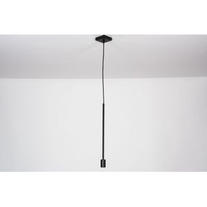 Losse fittinglamp bedoeld als hanglamp uitgevoerd in een mat zwarte kleur, geschikt voor vele led lichtbronnen.